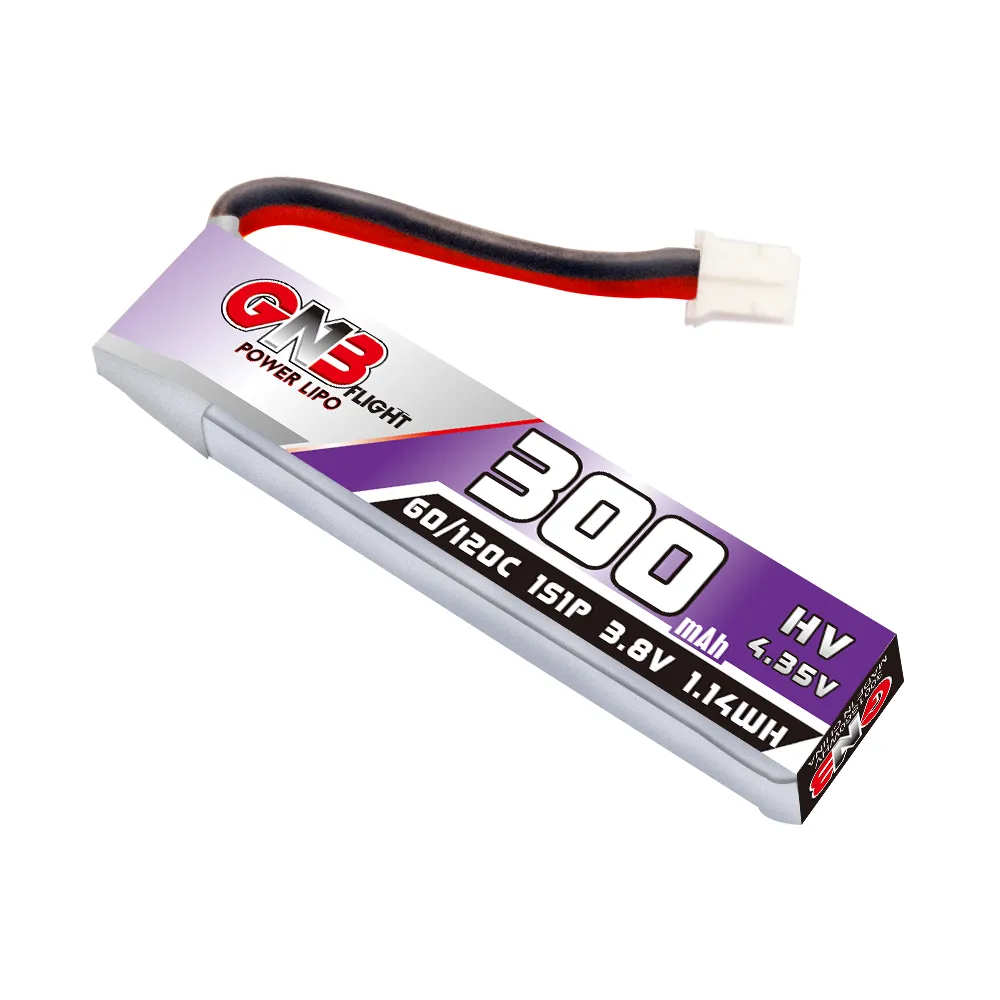 GNB 1S 380mAh LiHV 60C PH2.0 battery